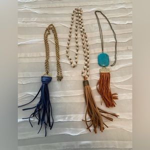 Set of 3 Tassel Necklaces